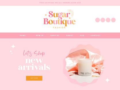 Candy Wishes Logo Template