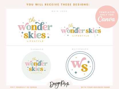 Wonder Skies Logo Template