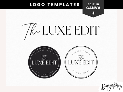 Modern Luxe Black Logo Design