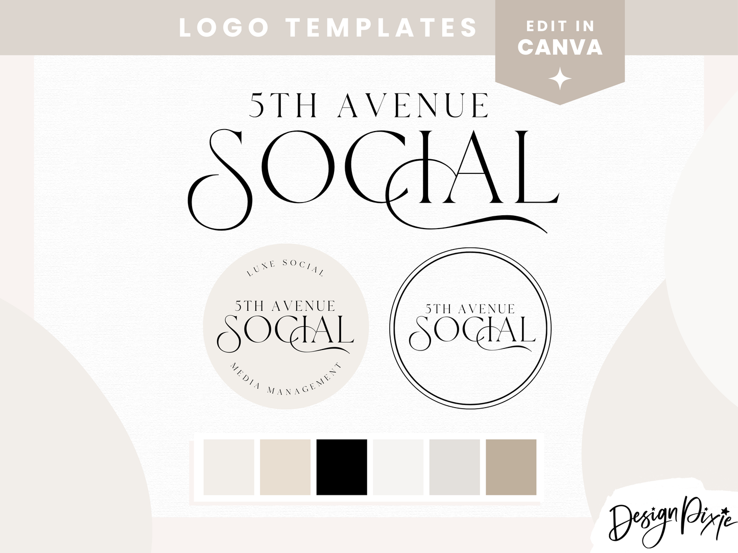 5th Avenue Social Logo Template