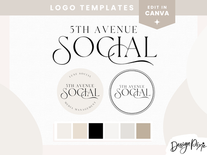 5th Avenue Social Logo Template