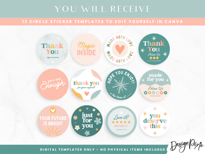 Enchanting Sticker Templates