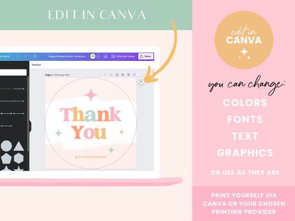 Pastel Rainbow Sticker Label Templates