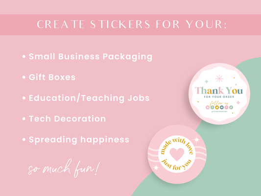 Pastel Sticker Label Templates