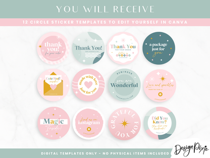 Pastel Sticker Label Templates