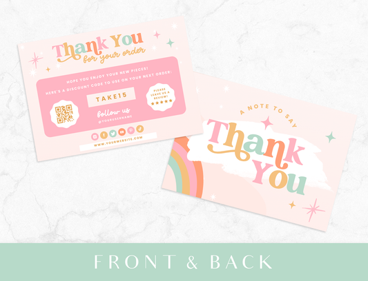 Magical Wishes Thank You Card Template