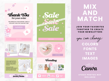 Pink Email Marketing Templates