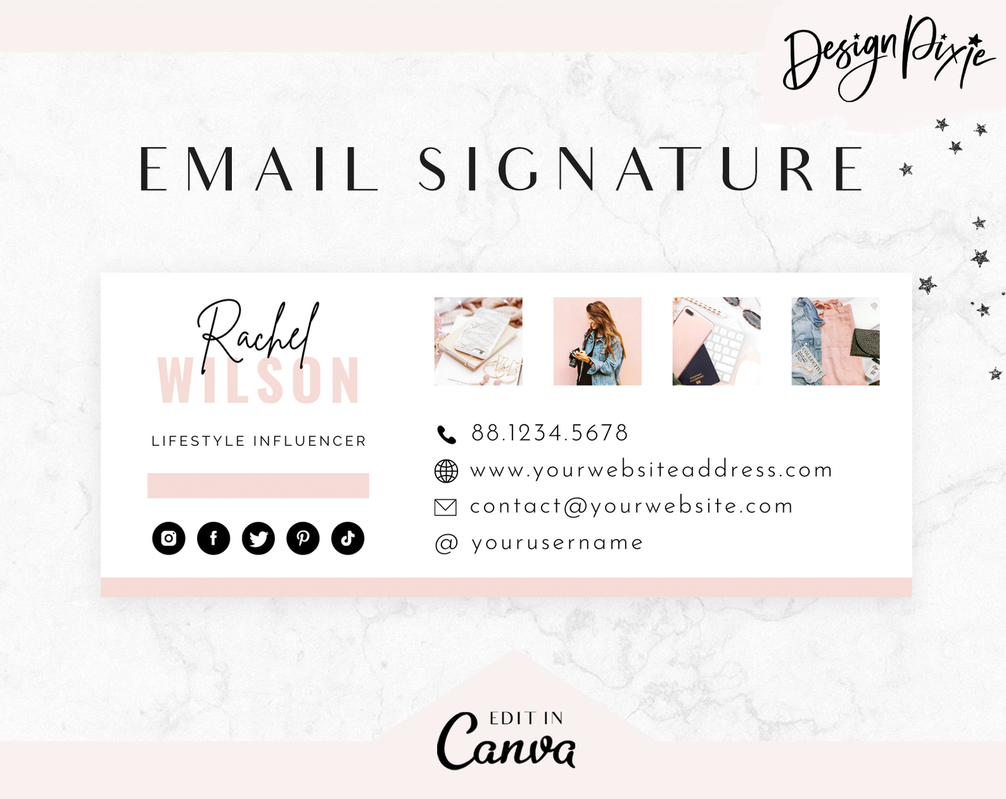 Rachel Email Signature Template