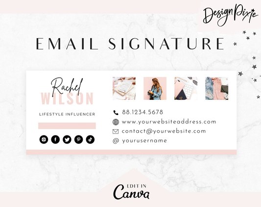 Rachel Email Signature Template