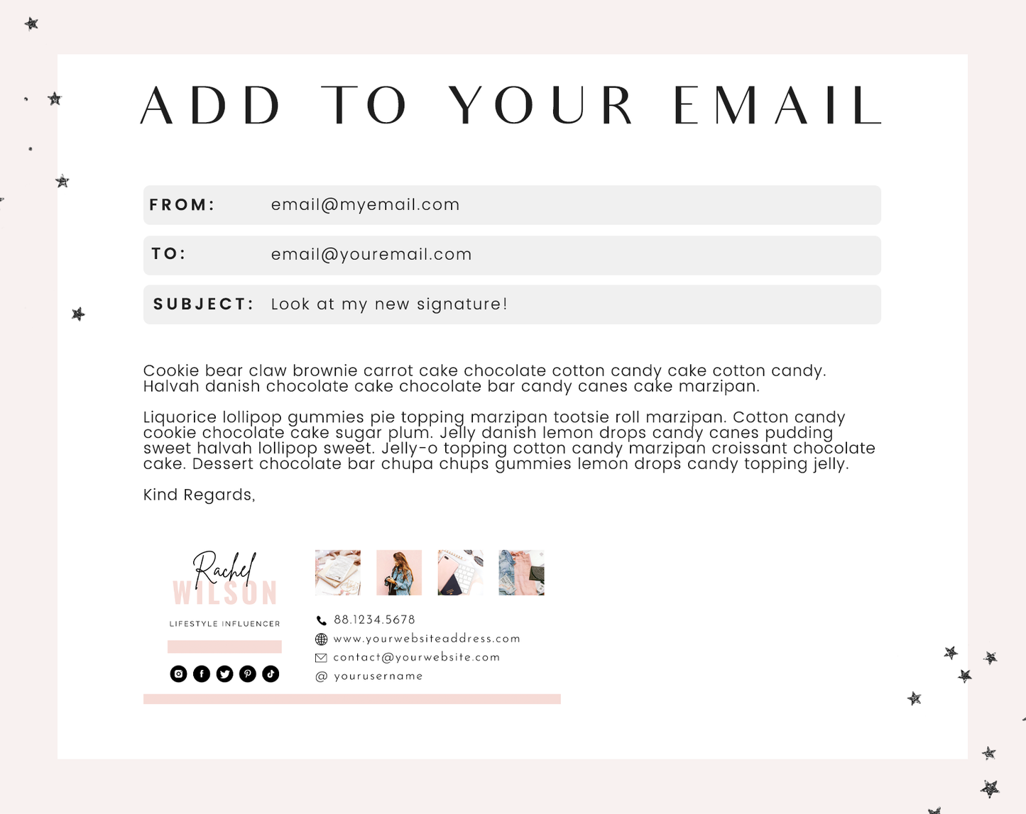 Rachel Email Signature Template
