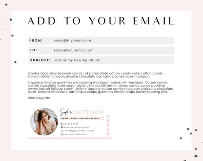 Sophie Email Signature Template