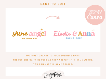 Shine Angel Logo Template