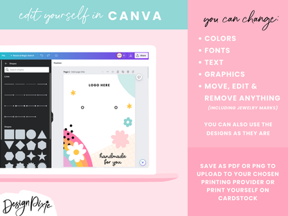 Rainbow Display Card Templates