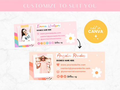 Rainbow Email Signature Template