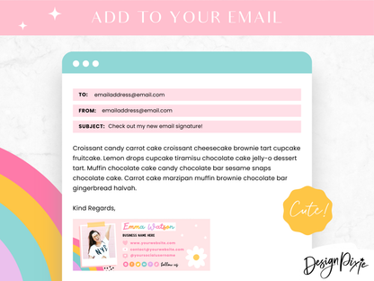 Rainbow Email Signature Template