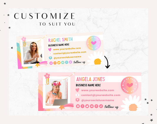 Rainbow Journal Email Signature Template