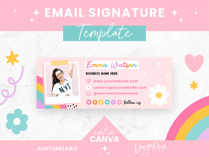 Rainbow Email Signature Template