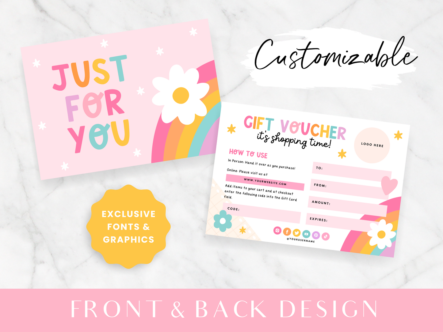 Gift Voucher Template - Playful