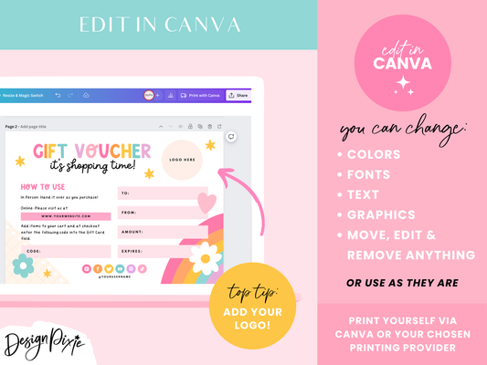 Gift Voucher Template - Playful