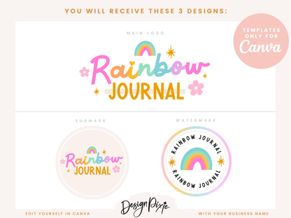 Rainbow Journal Logo Template