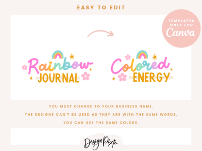Rainbow Journal Logo Template