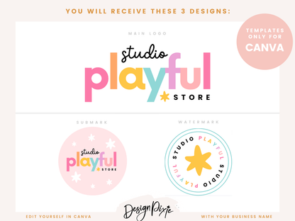 Rainbow Logo Design Template