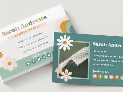 Business Card Template - Studio Retro