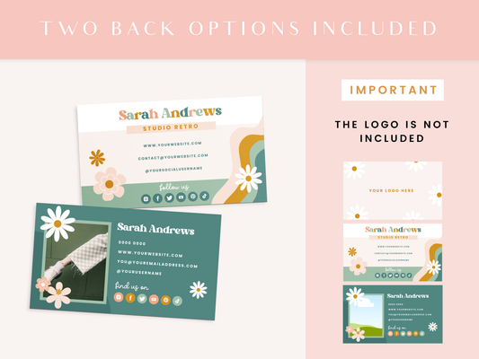 Business Card Template - Studio Retro