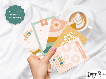 Retro Display Card Templates