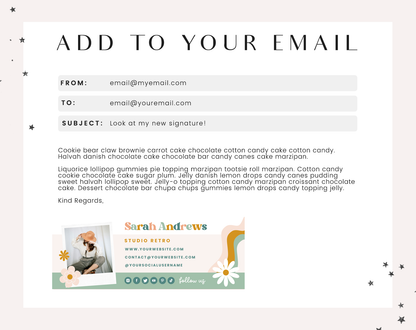 Studio Retro Email Signature Template