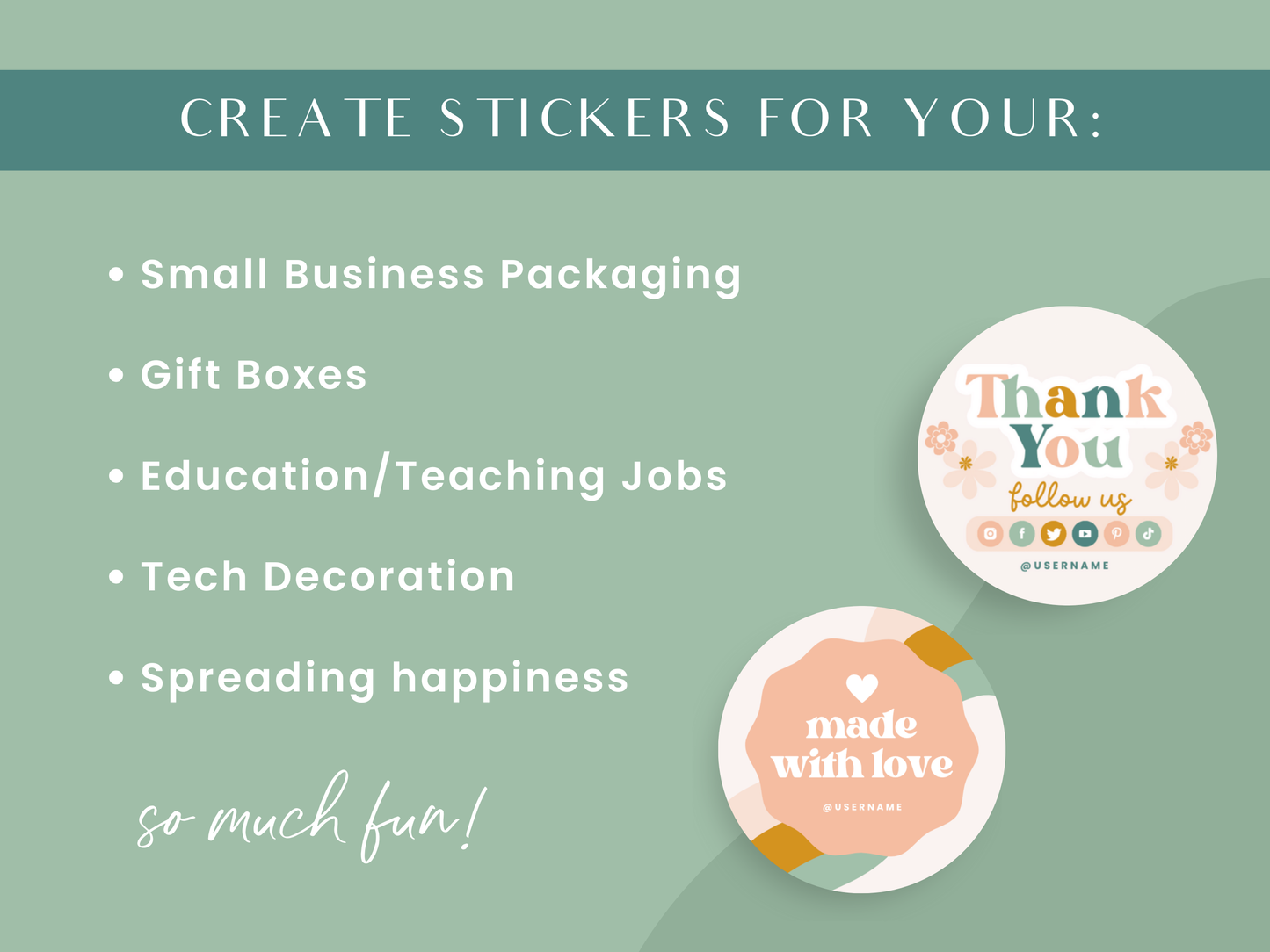 Retro Sticker Label Templates