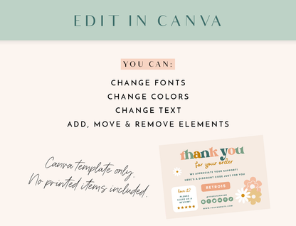 Retro Thank You Card Template