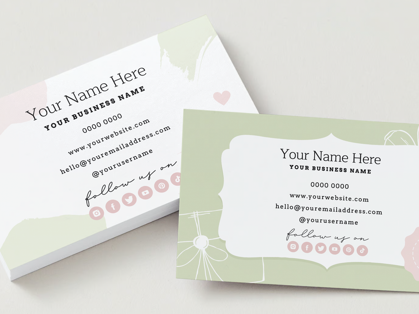 Business Card Template - Pavlova & Parties