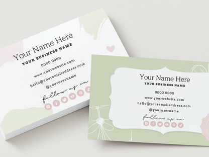 Business Card Template - Pavlova & Parties