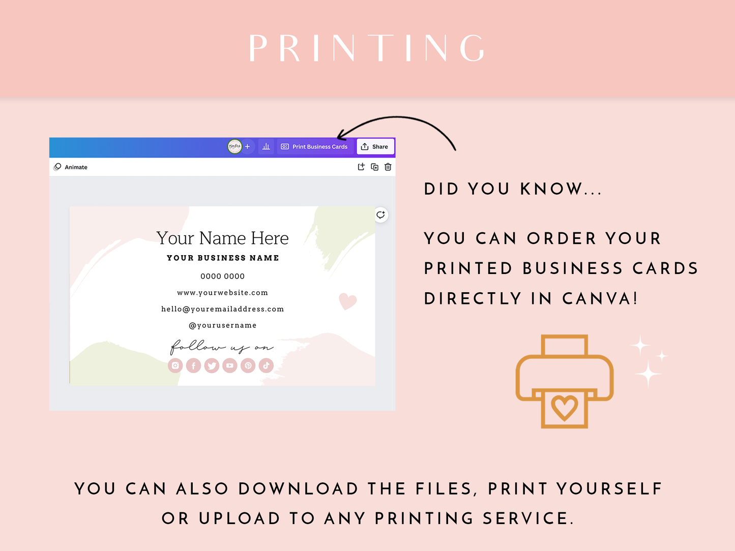 Business Card Template - Pavlova & Parties