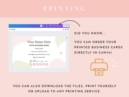 Business Card Template - Pavlova & Parties