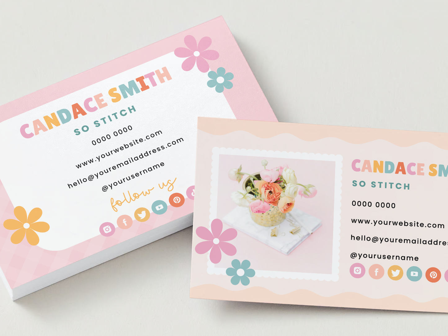 So Stitch Business Card Template