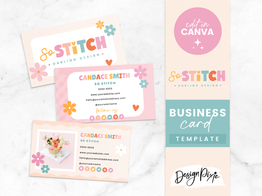 So Stitch Business Card Template