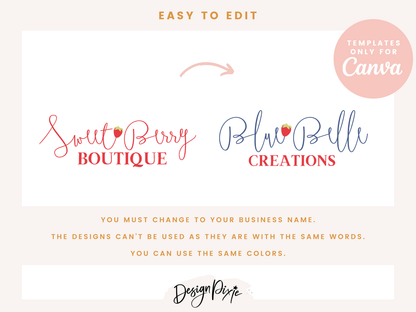 Strawberry Logo Design Template