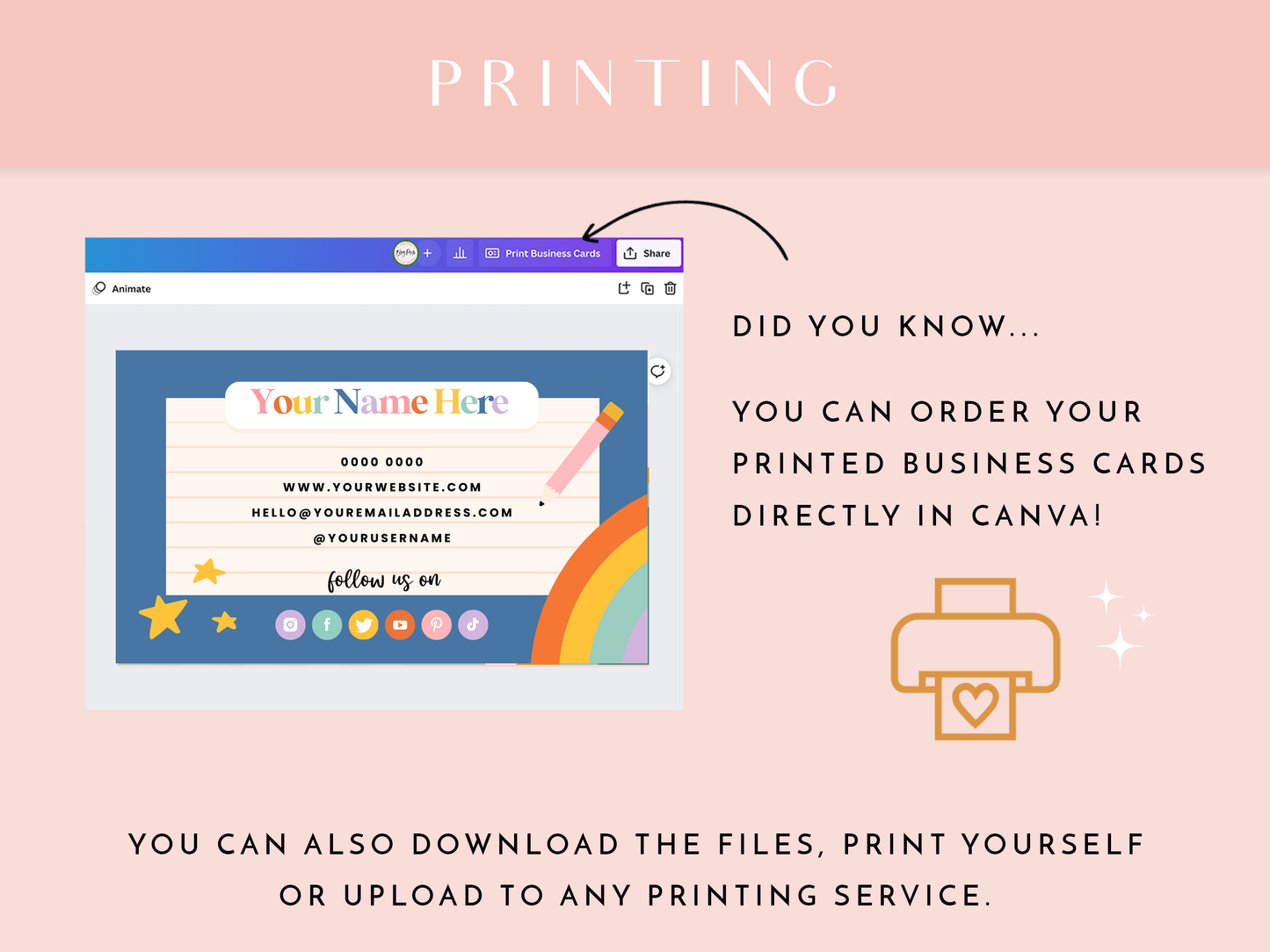 Teacher Business Card Template