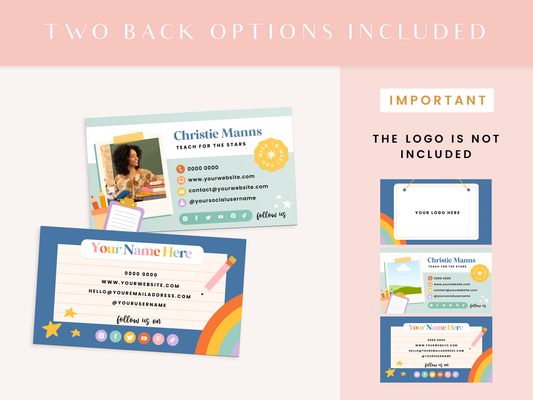 Teacher Business Card Template