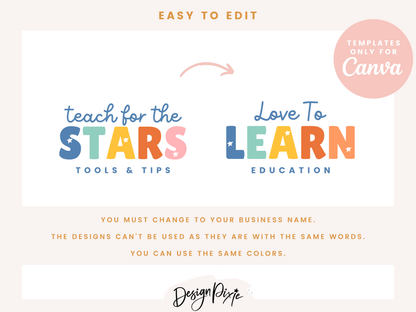 Teacher Logo Design Template