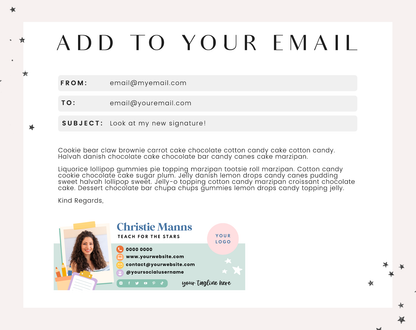 Teacher Email Signature Template