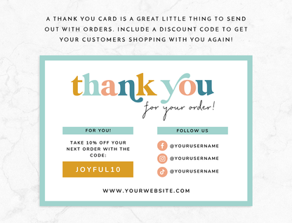 Dream You Thank You Card Template