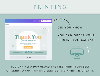 Enchanting Thank You Card Template