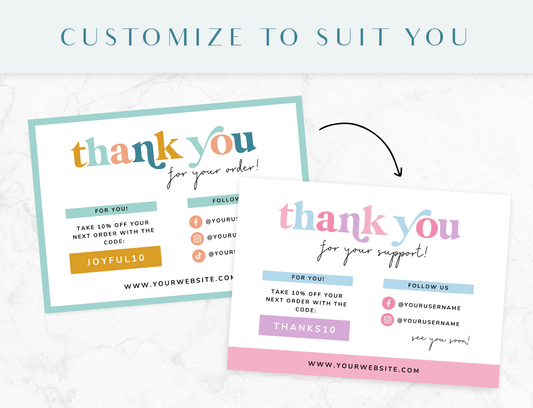 Dream You Thank You Card Template