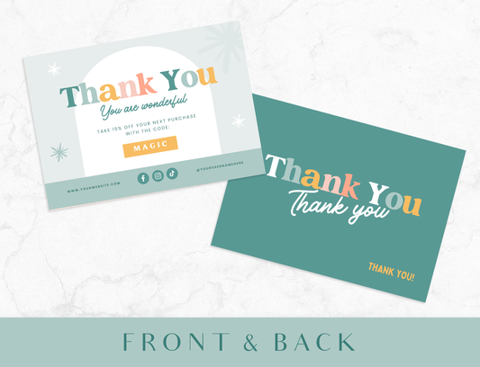 Enchanting Thank You Card Template