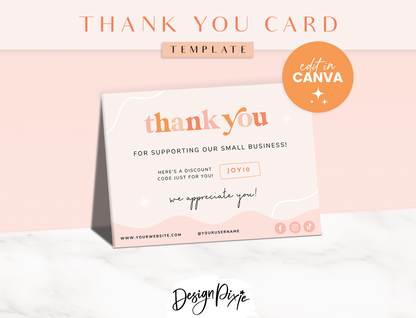 Studio Joy Thank You Card Template