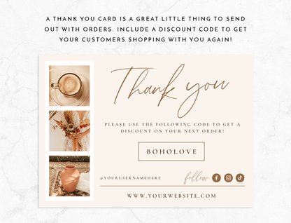 Photographer Thank You Card Template