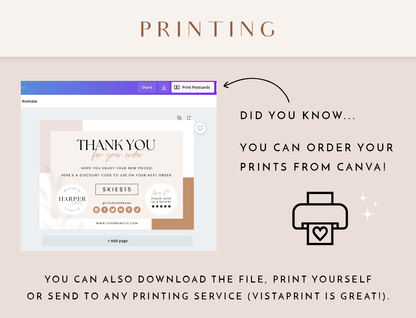 Minimal Neutral Thank You Card Template